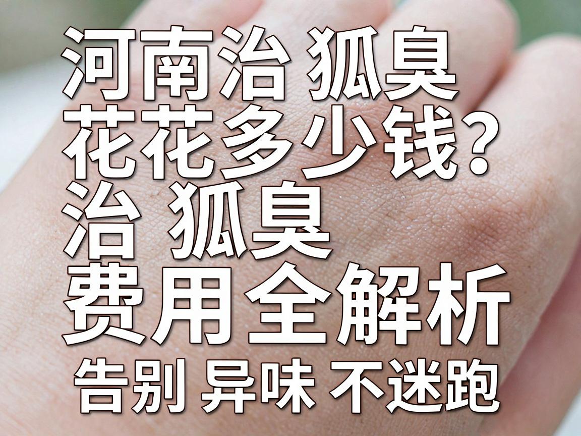 河南治狐臭花多少钱?治狐臭费用全解析,告别异味不迷路 河南治狐臭花多少钱?治狐臭费用全解析,告别异味不迷路