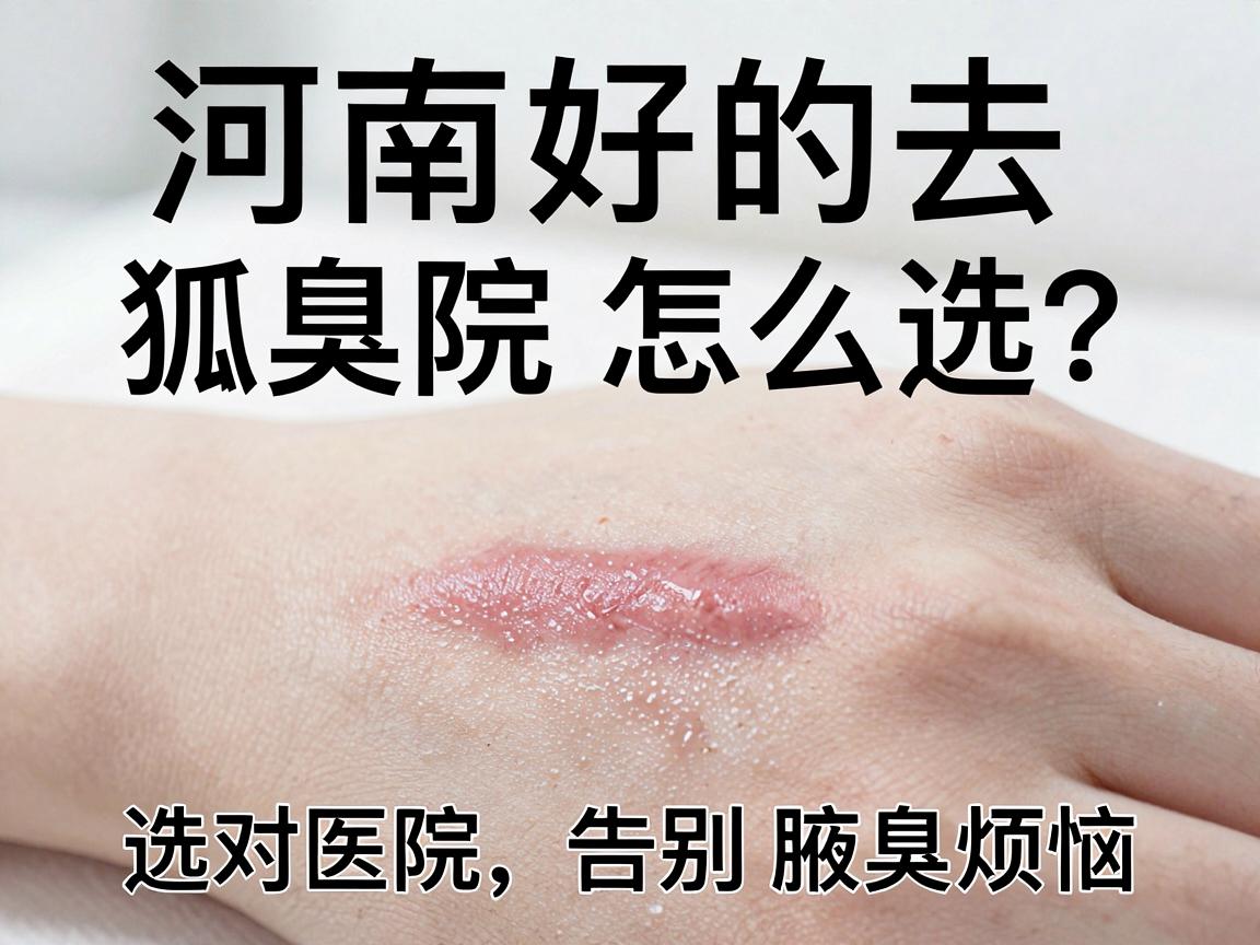 河南好的去狐臭医院怎么选？选对医院，告别腋臭烦恼