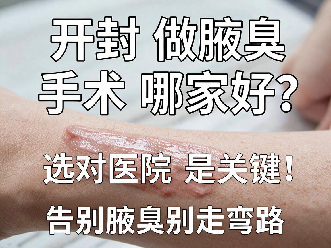 开封做腋臭手术哪家好?选对医院是关键,告别腋臭别走弯路 开封做腋臭手术哪家好?选对医院是关键,告别腋臭别走弯路