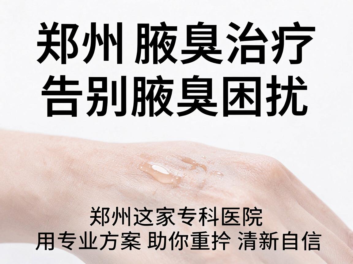 郑州腋臭治疗,告别腋臭困扰,郑州这家专科医院用专业方案助你重拾清新自信 郑州腋臭治疗,告别腋臭困扰,郑州这家专科医院用专业方案助你重拾清新自信