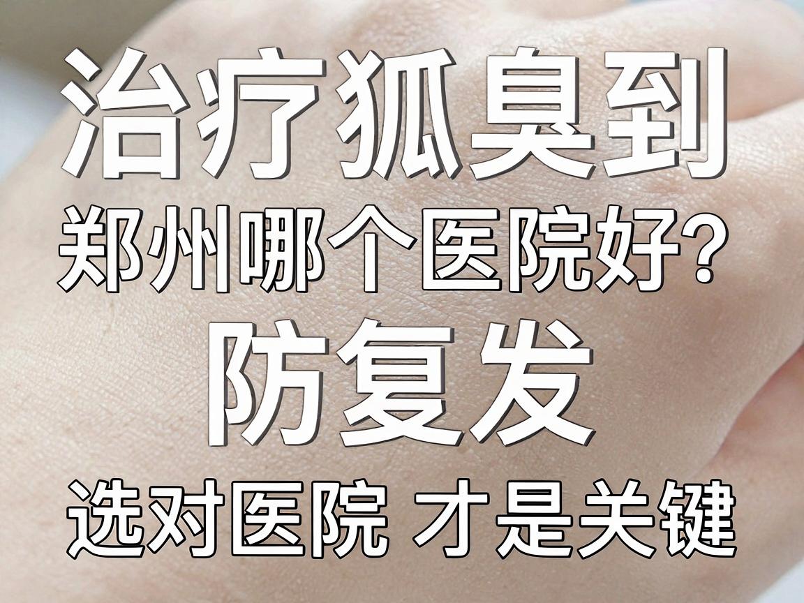 治疗狐臭到郑州哪个医院好？防复发、选对医院才是关键