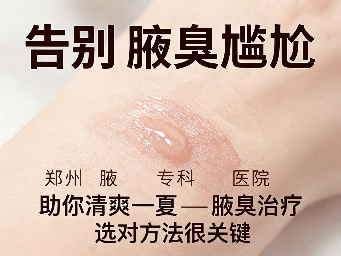 告别腋臭尴尬，郑州腋秀专科医院助你清爽一夏—腋臭治疗，选对方法很关键
