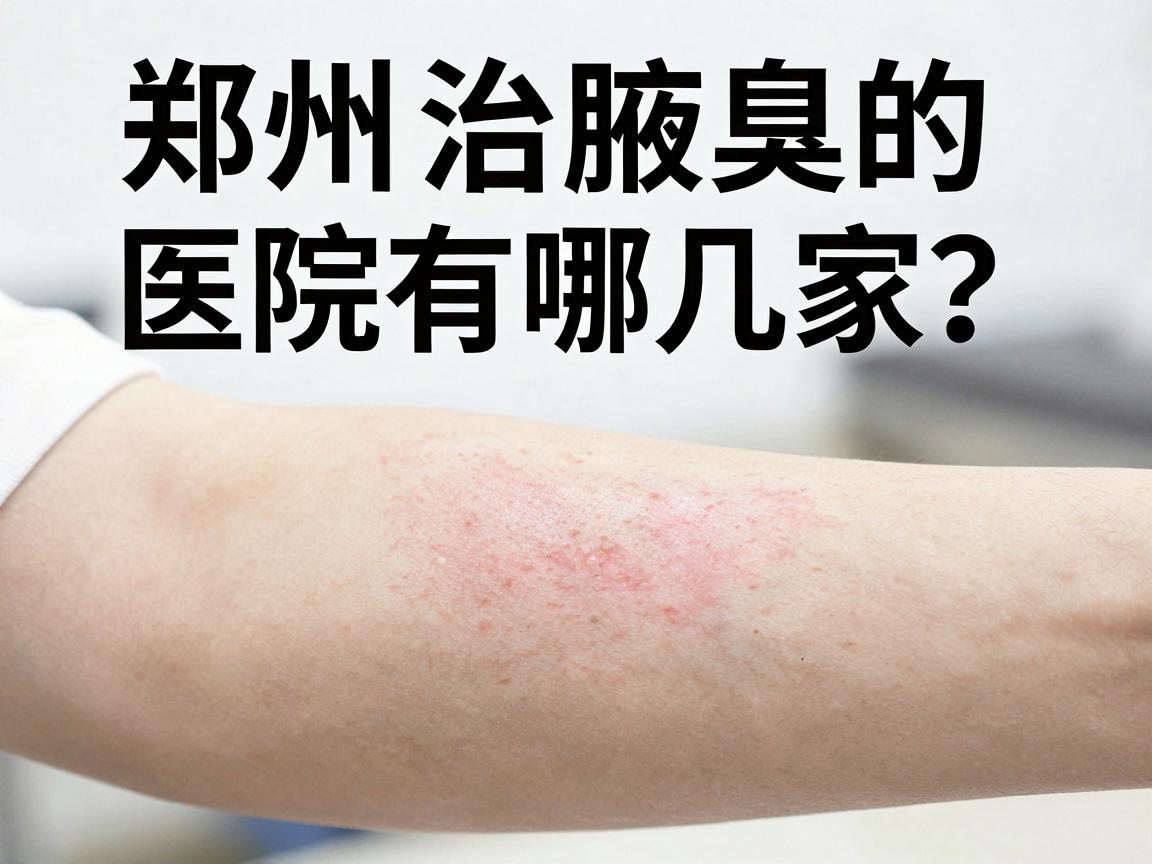 郑州治腋臭的医院有哪几家？选对医院治腋臭，告别异味烦恼
