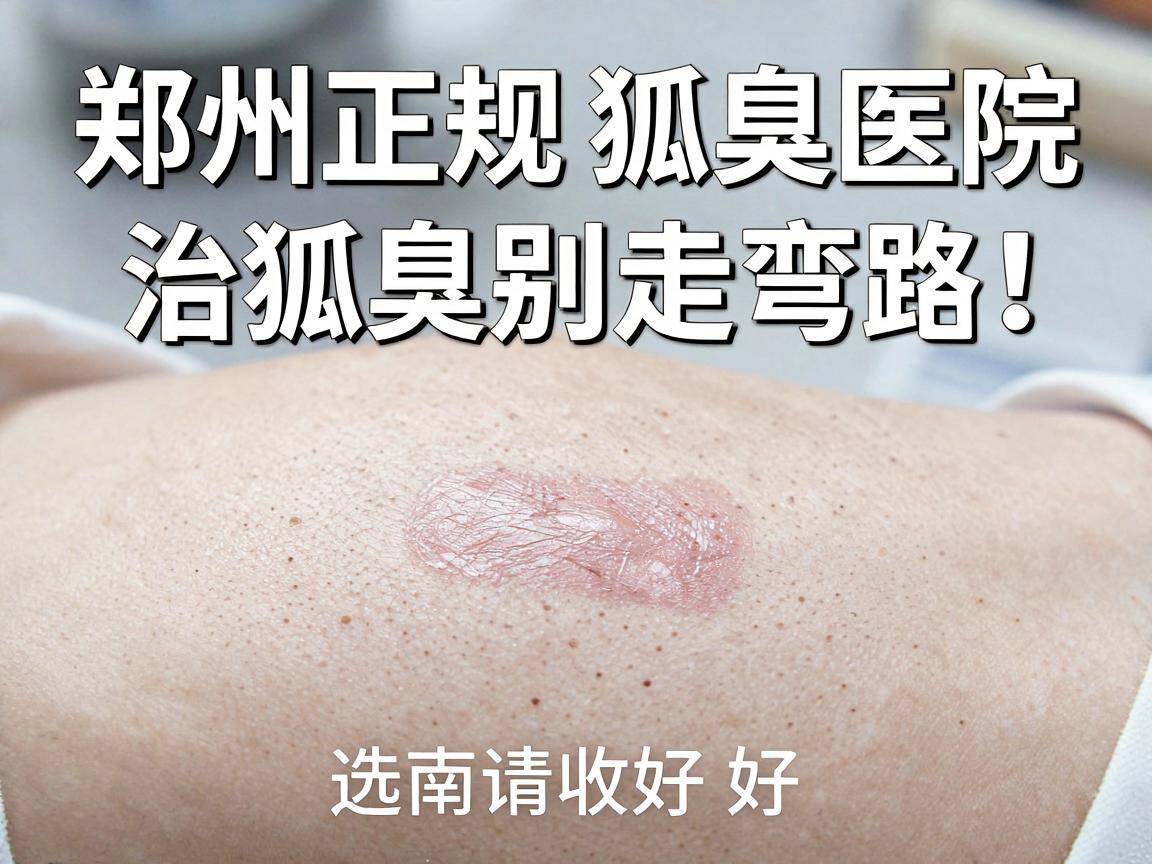 郑州正规狐臭医院，治狐臭别走弯路！这份医院选择指南请收好