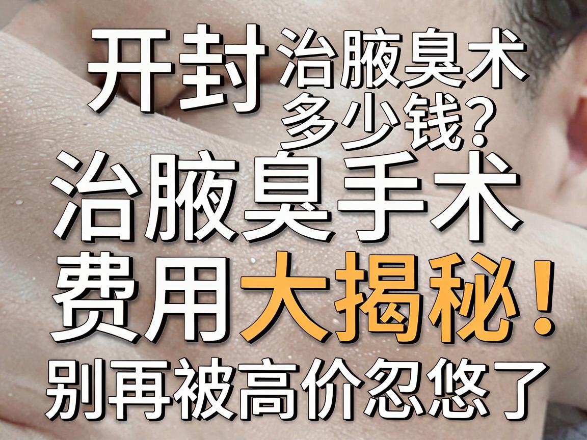 开封治腋臭手术多少钱?治腋臭手术费用大揭秘,别再被高价忽悠了 开封治腋臭手术多少钱?治腋臭手术费用大揭秘,别再被高价忽悠了