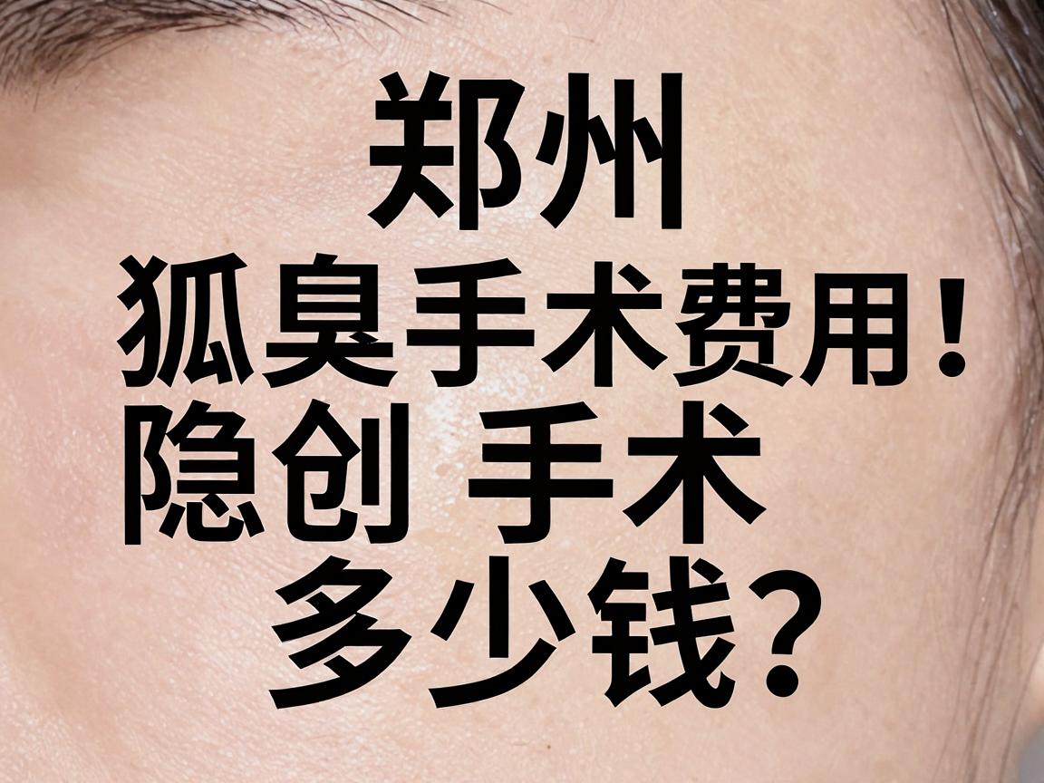 郑州狐臭微创手术多少钱?一文拆解狐臭手术费用,避开隐形收费陷阱 郑州狐臭微创手术多少钱?一文拆解狐臭手术费用,避开隐形收费陷阱