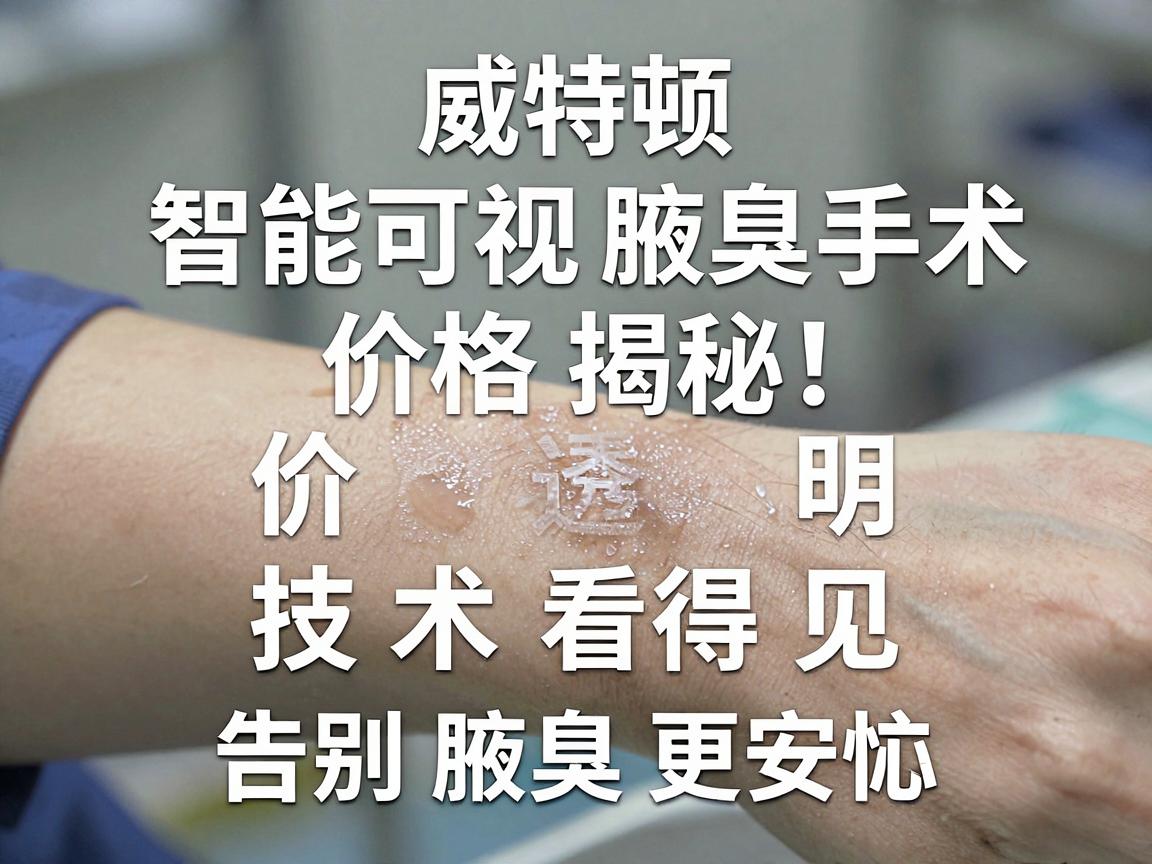 威特顿智能可视腋臭手术价格揭秘,价格透明,技术看得见,告别腋臭更安心 威特顿智能可视腋臭手术价格揭秘,价格透明,技术看得见,告别腋臭更安心
