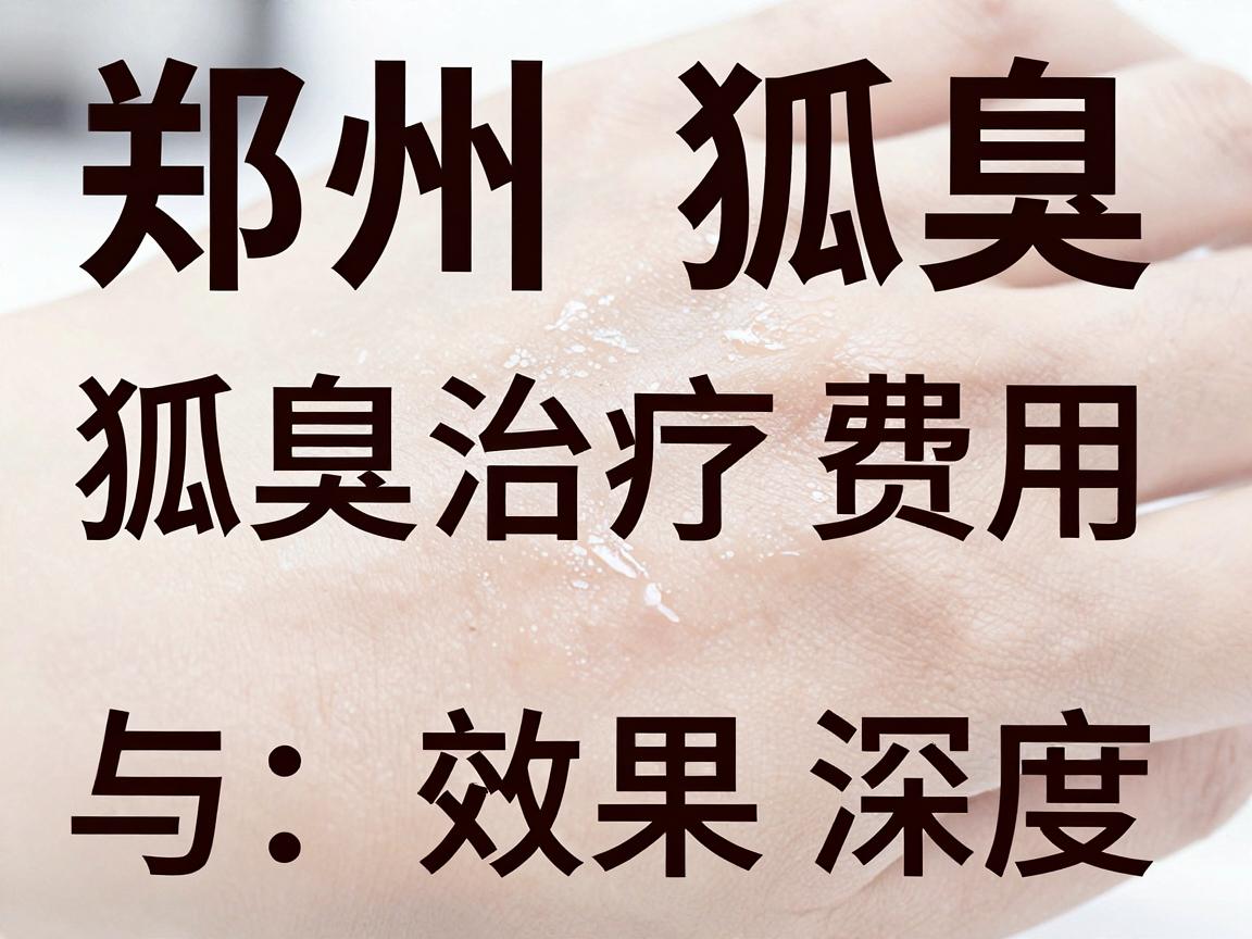 郑州狐臭手术价格大揭秘，狐臭治疗费用与效果深度对比
