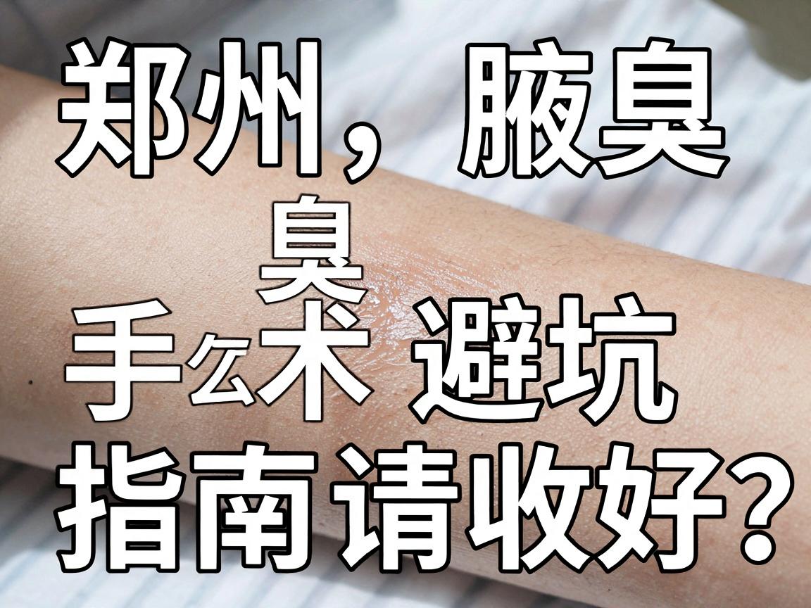 郑州腋臭手术医院怎么选?这份郑州腋臭医院避坑指南请收好 郑州腋臭手术医院怎么选?这份郑州腋臭医院避坑指南请收好