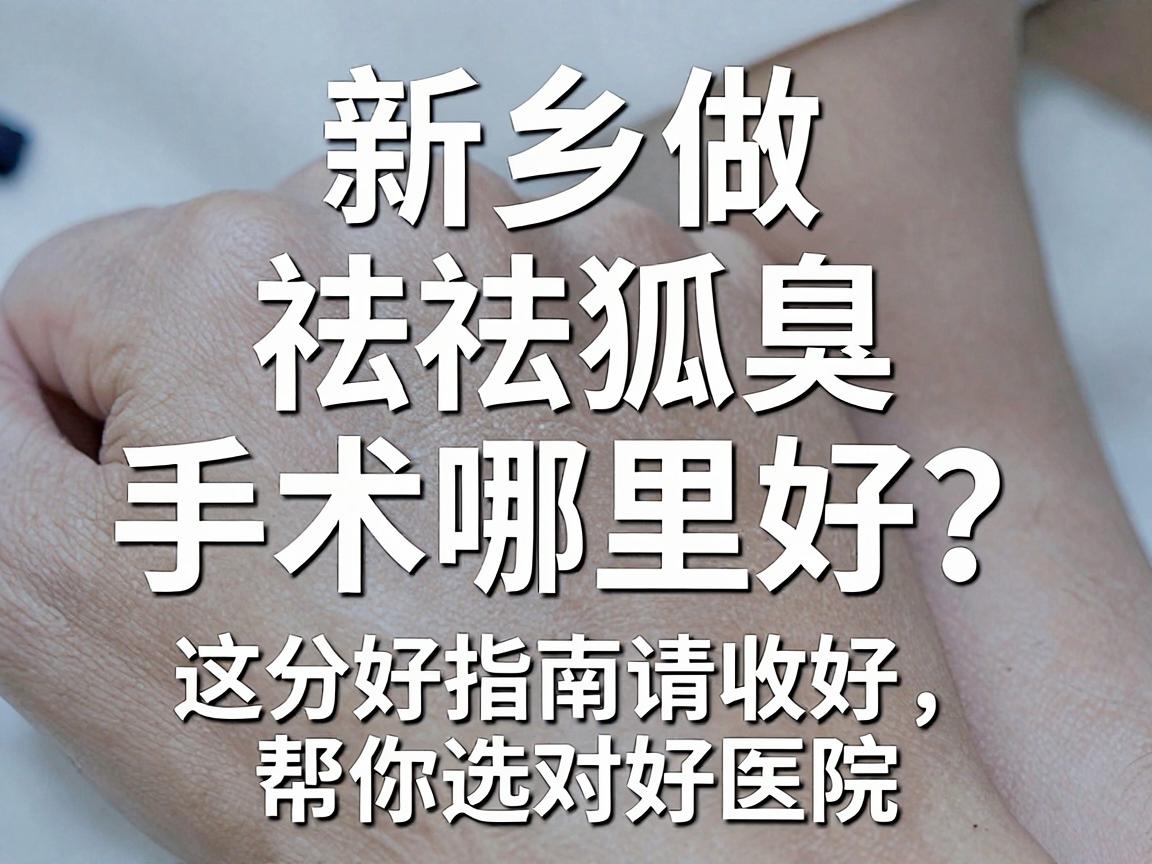 新乡做祛狐臭手术哪里好?这份好指南请收好,帮你选对好医院 新乡做祛狐臭手术哪里好?这份好指南请收好,帮你选对好医院