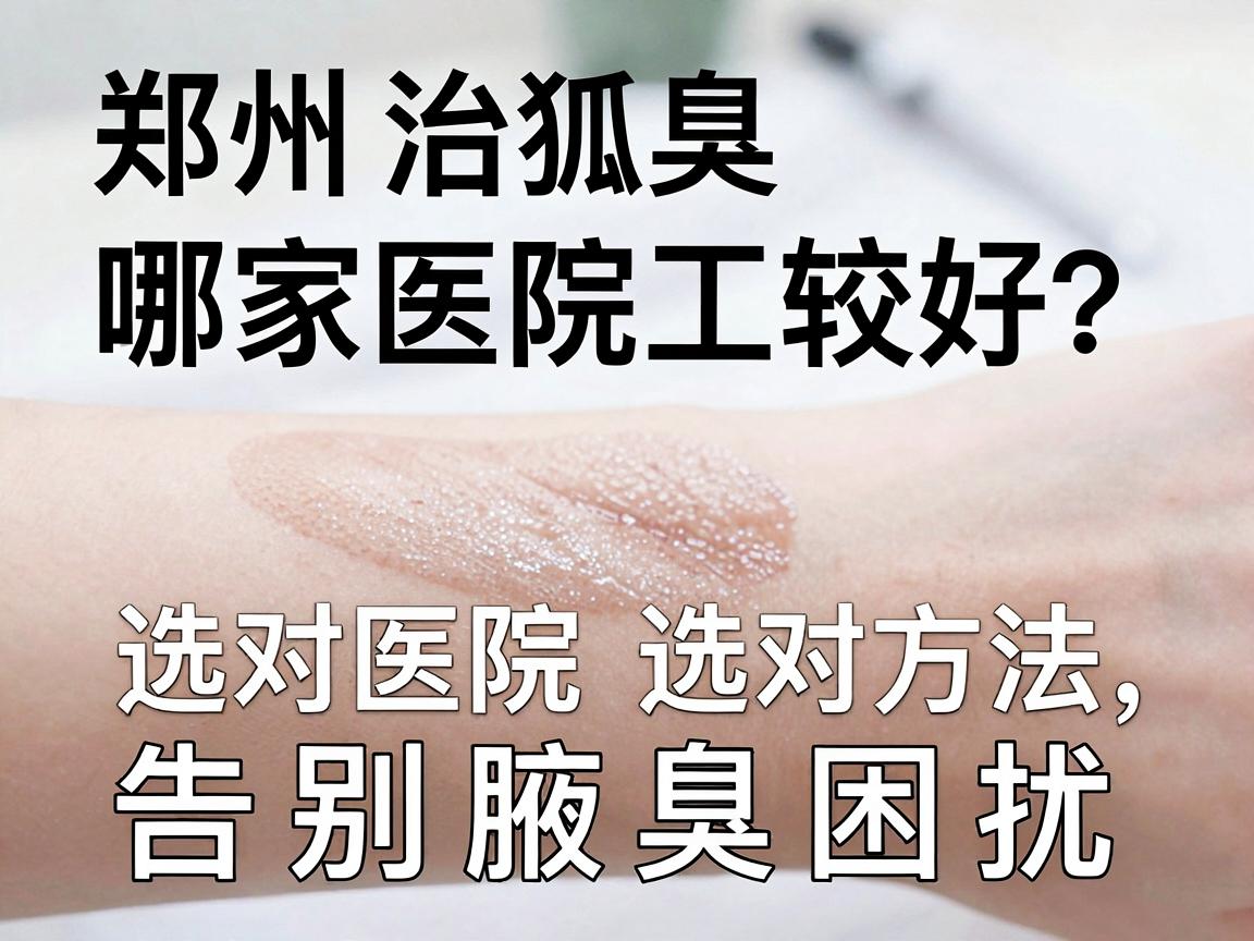 郑州治狐臭哪家医院较好?选对医院选对方法,告别腋臭困扰 郑州治狐臭哪家医院较好?选对医院选对方法,告别腋臭困扰
