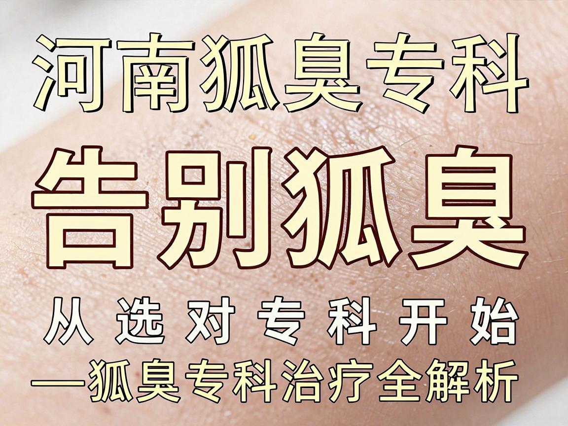 河南狐臭专科，告别狐臭，从选对专科开始—狐臭专科治疗全解析