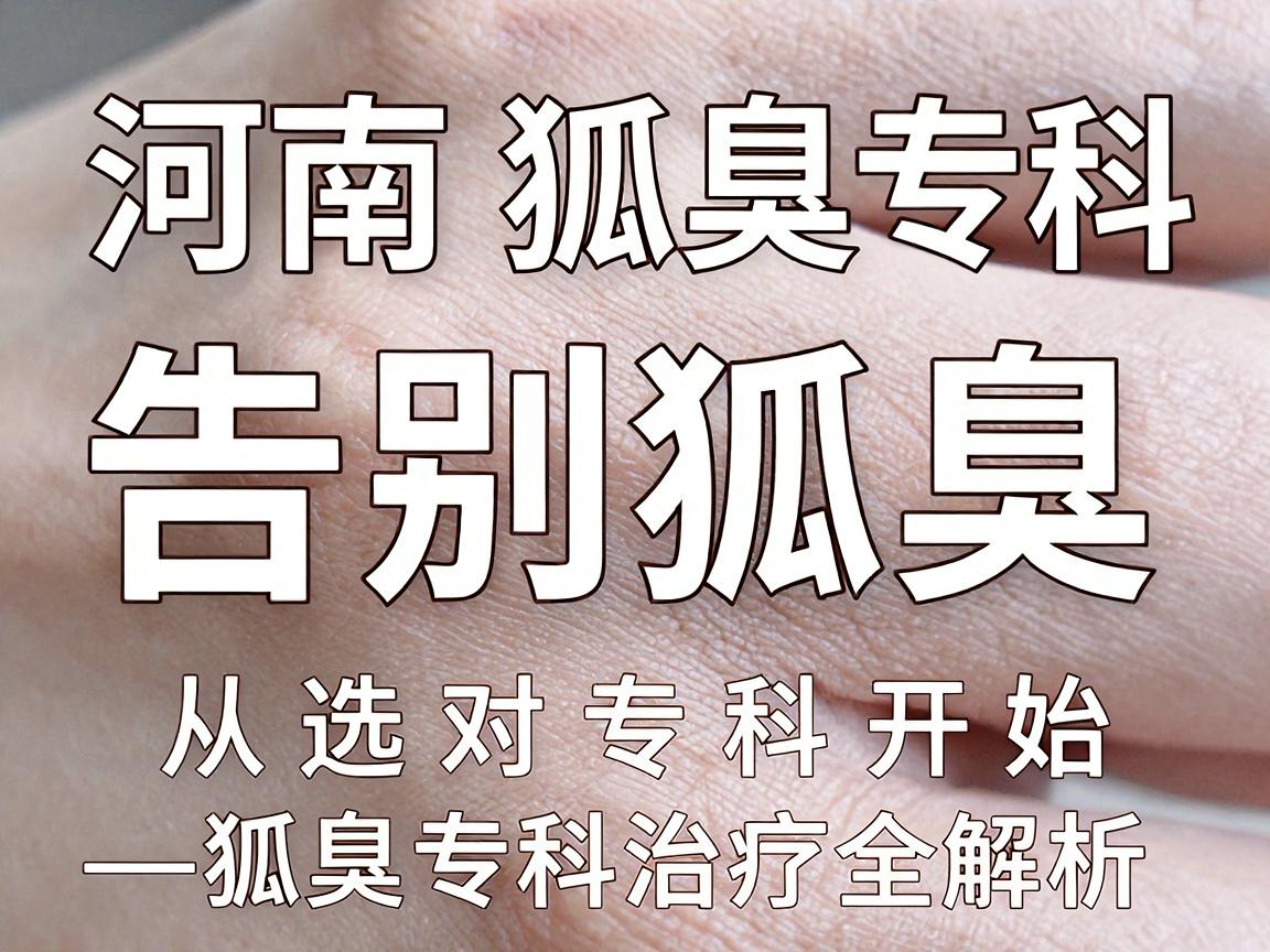 河南狐臭专科，告别狐臭，从选对专科开始—狐臭专科治疗全解析