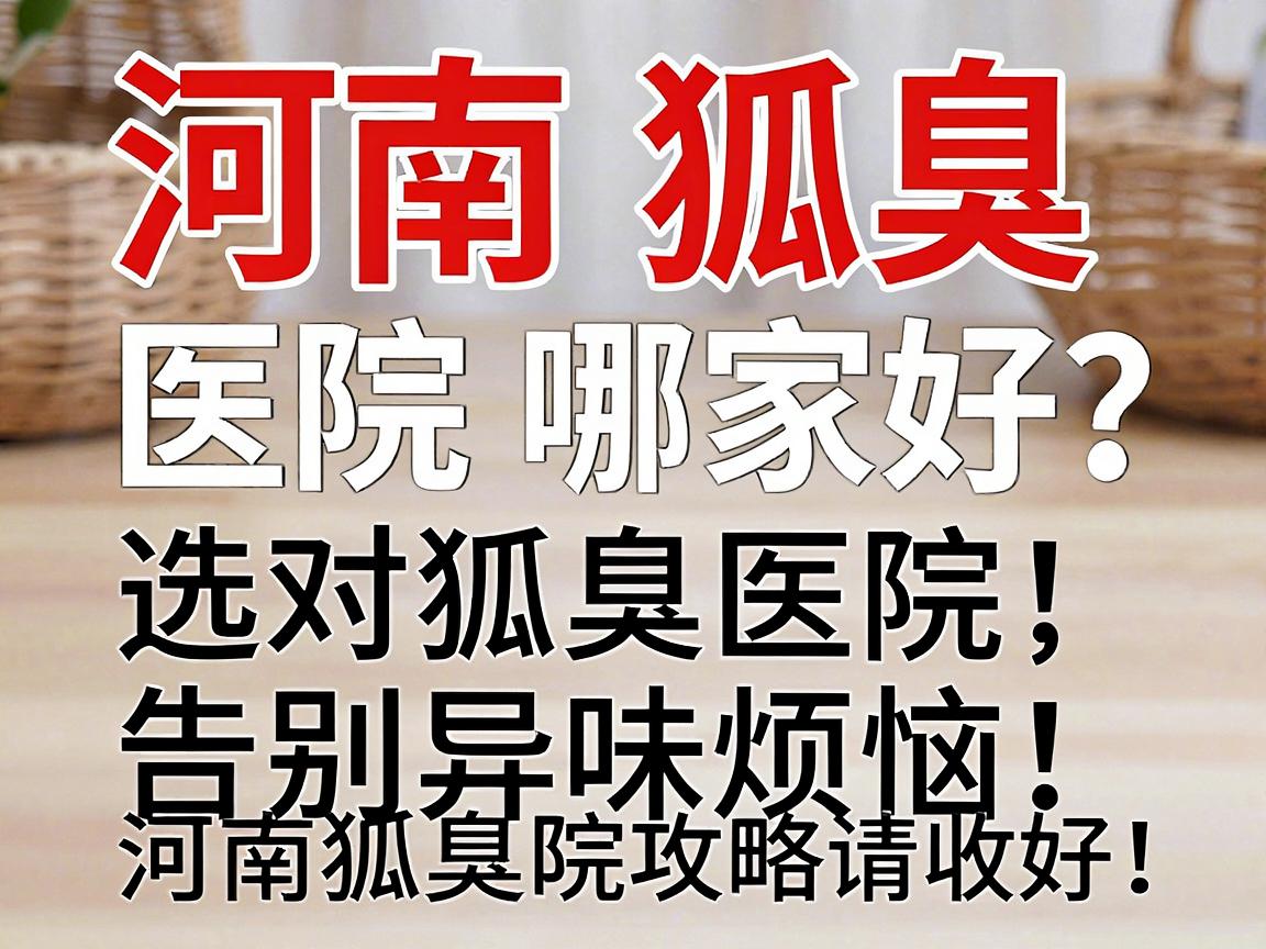 河南狐臭医院哪家好?选对狐臭医院,告别异味烦恼,这份河南狐臭医院攻略请收好 河南狐臭医院哪家好?选对狐臭医院,告别异味烦恼,这份河南狐臭医院攻略请收好