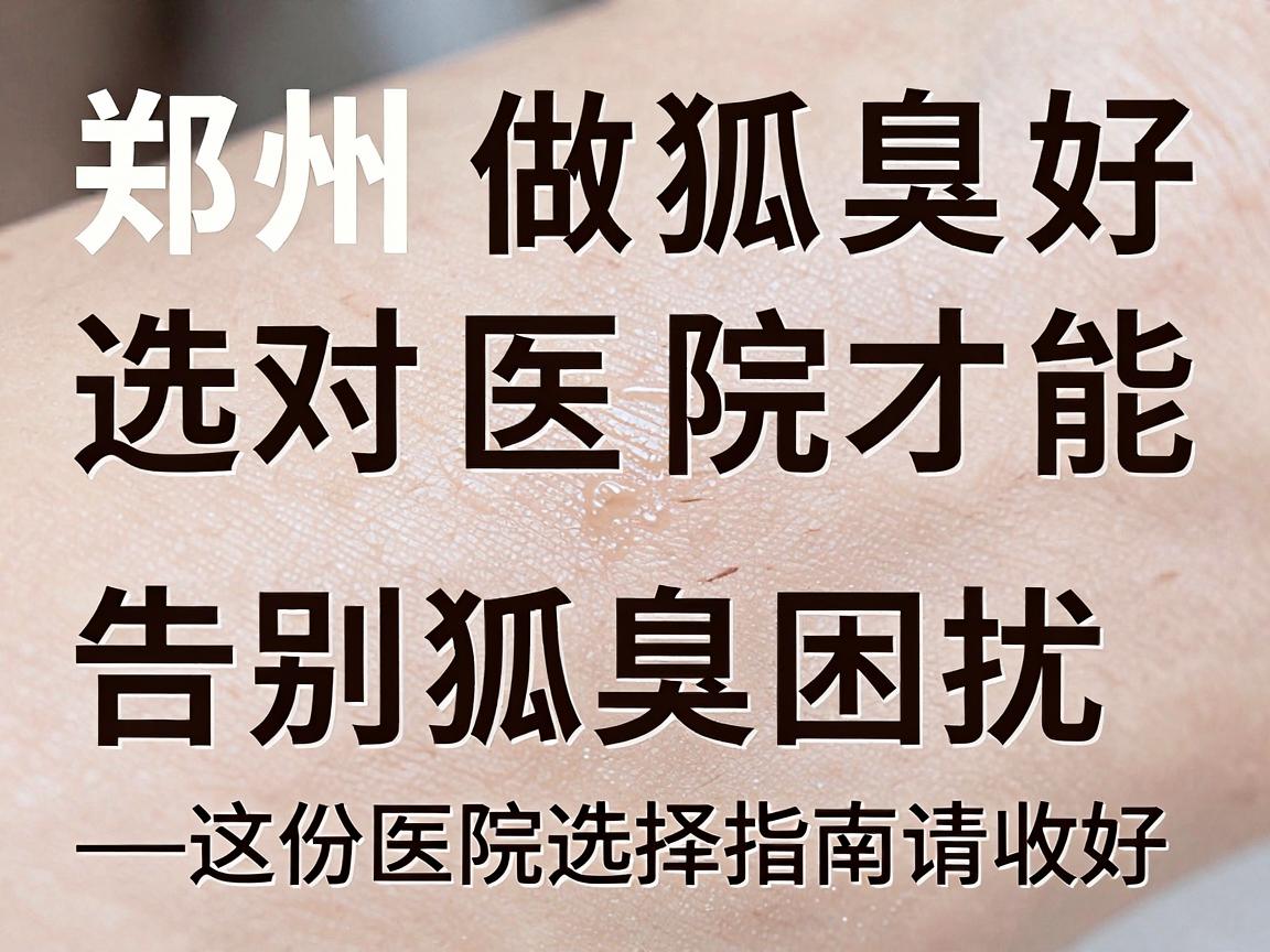 郑州做狐臭好的医院,选对医院才能告别狐臭困扰—这份医院选择指南请收好 郑州做狐臭好的医院,选对医院才能告别狐臭困扰—这份医院选择指南请收好
